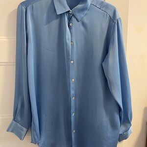 Zara Women's Light Blue Blouse